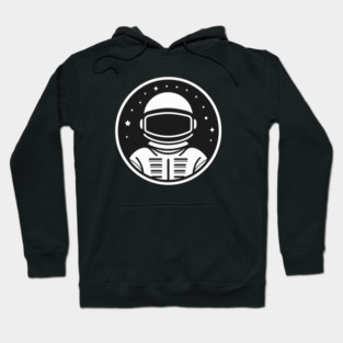 Minimal Astronaut, Science, Space Hoodie