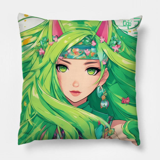 Demon Mystic Adventure Pillow by animegirlnft