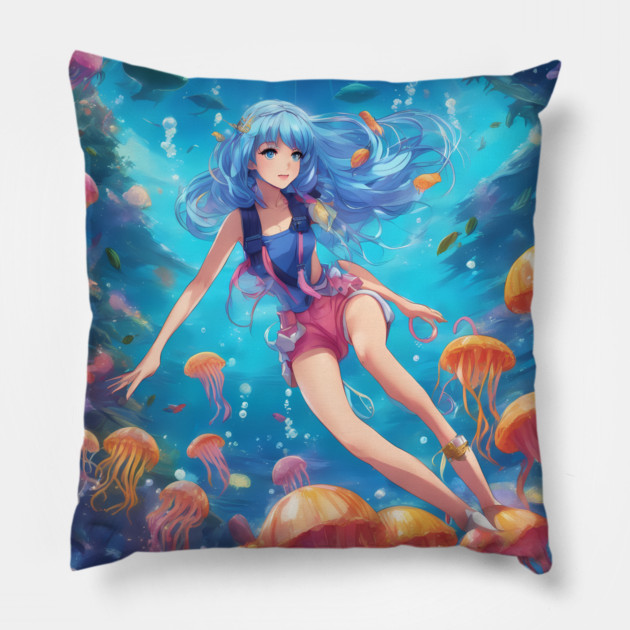 Mystic Adventures Pillow by animegirlnft