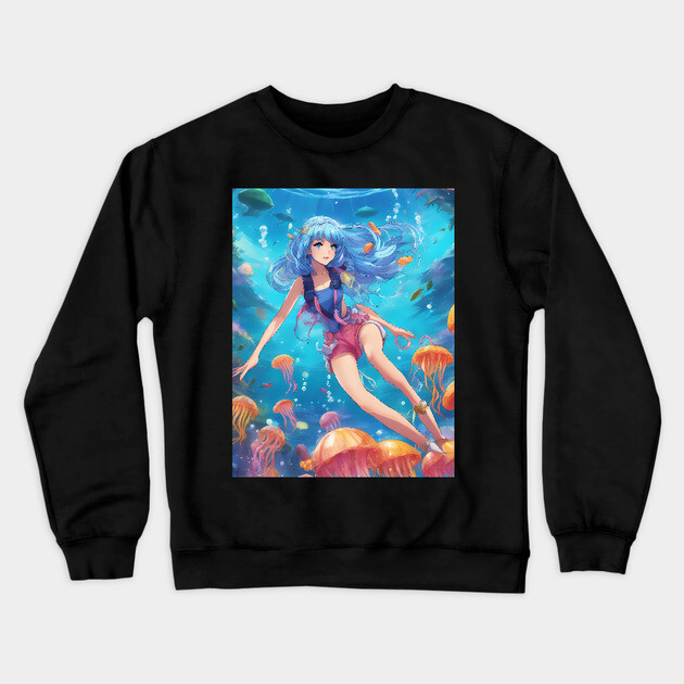 Mystic Adventures Crewneck Sweatshirt by animegirlnft
