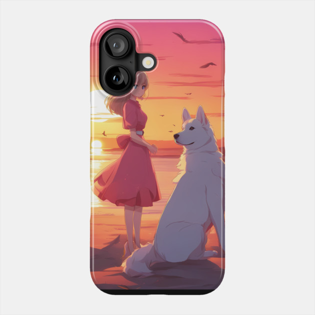 Sunset Paradise Phone Case by animegirlnft