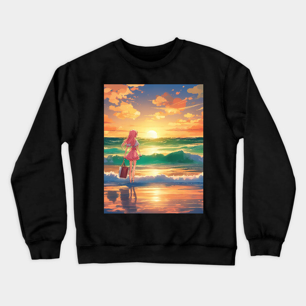 Adventure Paradise Crewneck Sweatshirt by animegirlnft