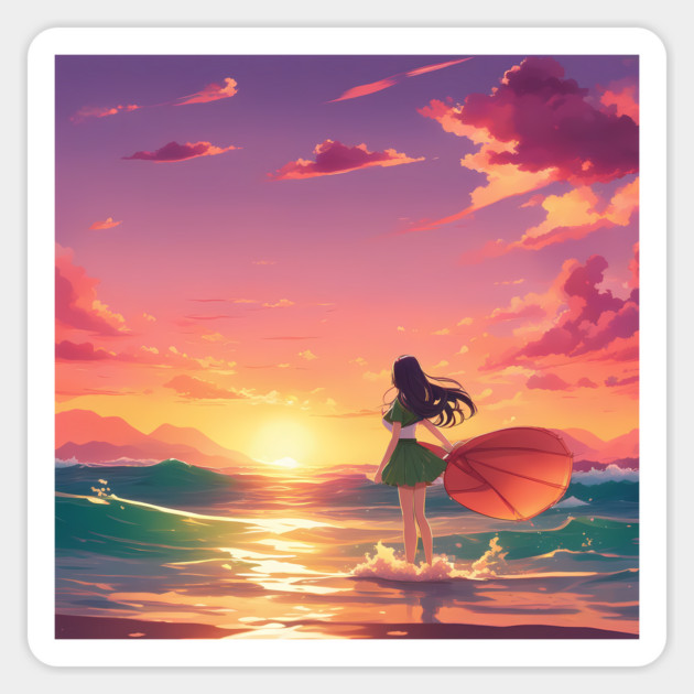 Adventure Catchy Views Magnet by animegirlnft