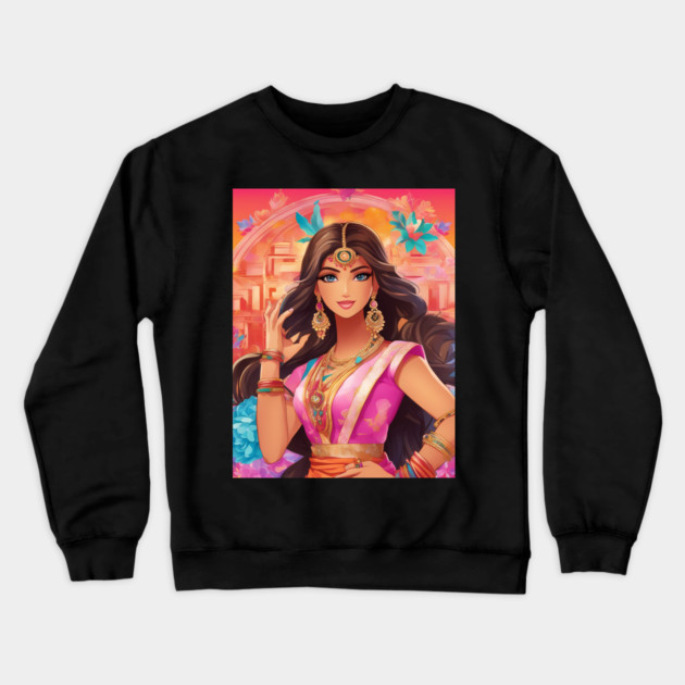Adventure Bharat Indian Crewneck Sweatshirt by animegirlnft