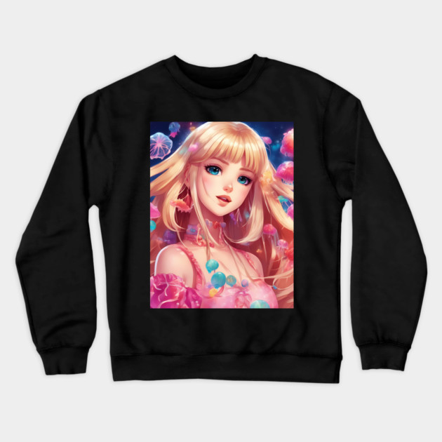 Paradise Waves Crewneck Sweatshirt by animegirlnft
