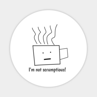 Funny quotes for men, I'm not scrumptious! Magnet