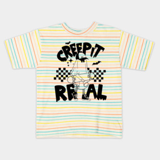 Creep It Real Ghost Skateboard Kids T-Shirt
