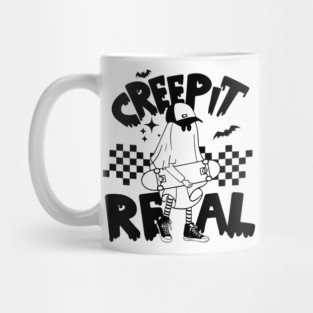 Creep It Real Ghost Skateboard Mug