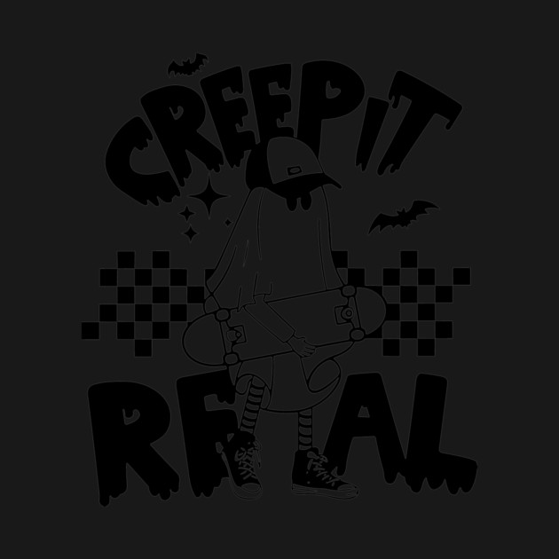 Creep It Real Ghost Skateboard by Darksavage