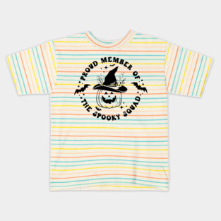 Proud Member Of The Spooky Squad Kids T-Shirt