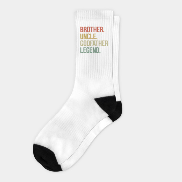 Brother Uncle Godfather Legend, God Father proposal Socks by Darksavage