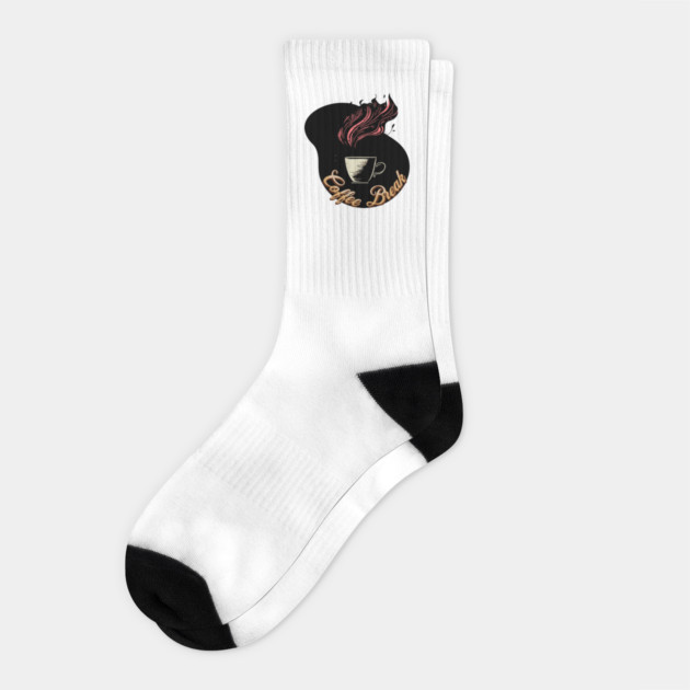 Coffee Break Socks by DIGITAL MERCH CREATIONS
