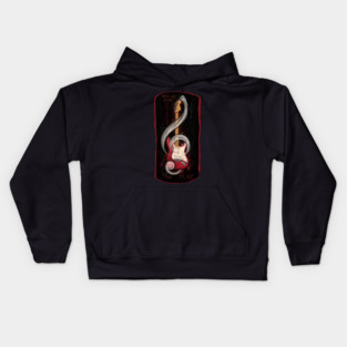 Bass guitar with motivational Pick up your guitar and play Kids Hoodie