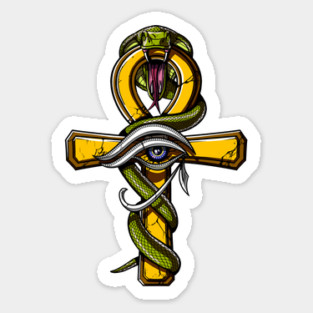 Egyptian Ankh Eye Of Horus Sticker