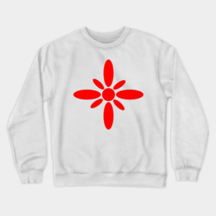 Red flowers Crewneck Sweatshirt