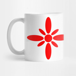 Red flowers Mug
