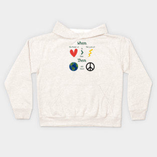 The Power Of Love Kids Hoodie