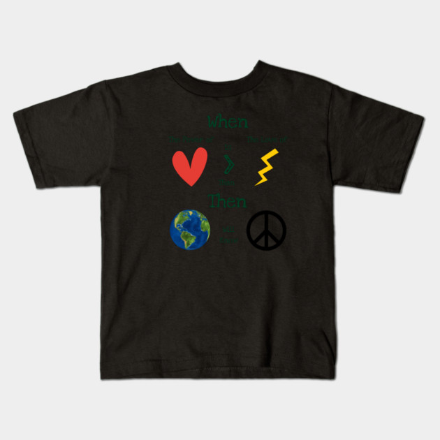 The Power Of Love Kids T-Shirt by C.Code
