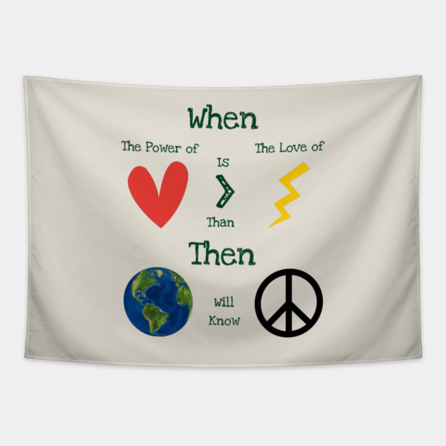 The Power Of Love Tapestry by C.Code