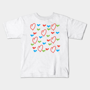 Hearts pattern Kids T-Shirt