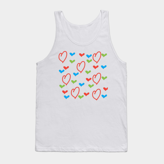 Hearts pattern Tank Top by BlackMeme94