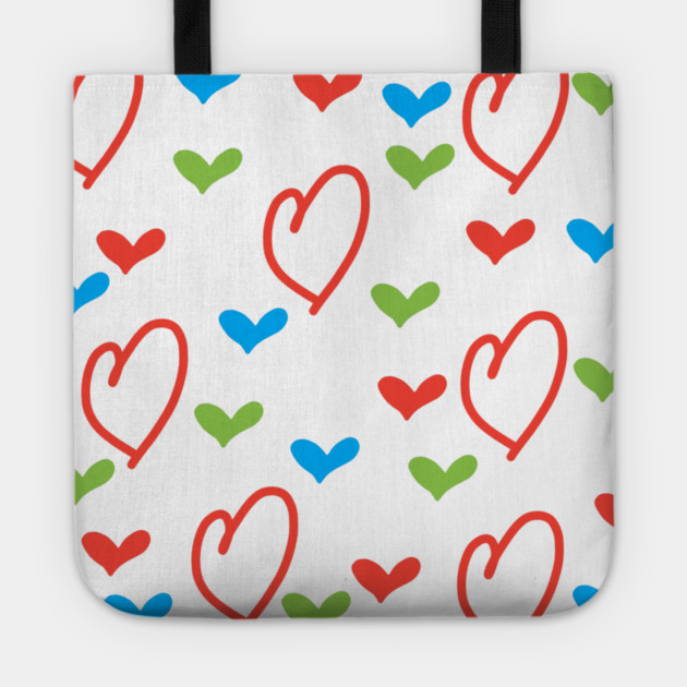 Hearts pattern Tote by BlackMeme94