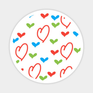 Hearts pattern Magnet