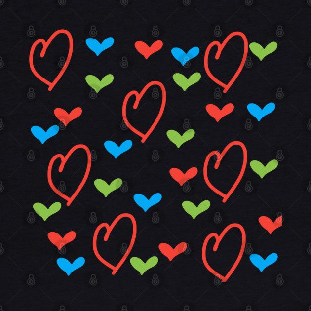 Hearts pattern by BlackMeme94