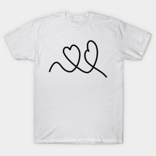 Cute, Hearts Drawing T-Shirt