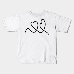 Cute, Hearts Drawing Kids T-Shirt