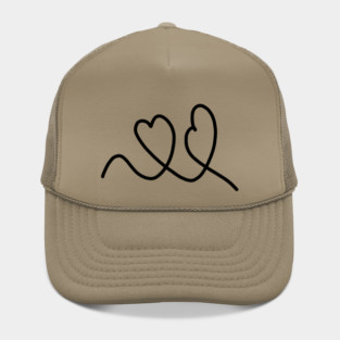 Cute, Hearts Drawing Hat