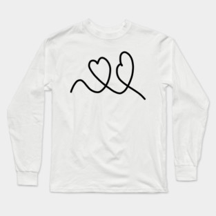 Cute, Hearts Drawing Long Sleeve T-Shirt