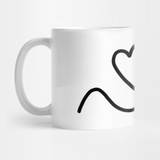 Cute, Hearts Drawing Mug