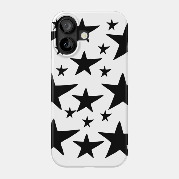 Black stars pattern Phone Case by BlackMeme94