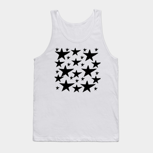Black stars pattern Tank Top by BlackMeme94