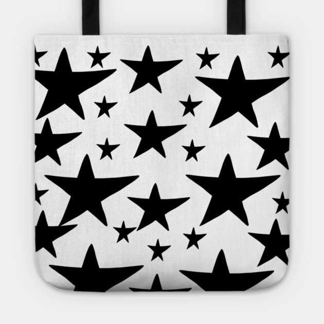 Black stars pattern Tote by BlackMeme94