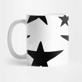 Black stars pattern Mug