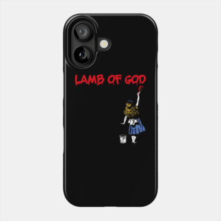 lamb red girl Phone Case
