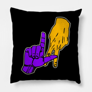 LAKERS Hand Signal Pillow