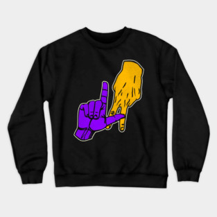 LAKERS Hand Signal Crewneck Sweatshirt