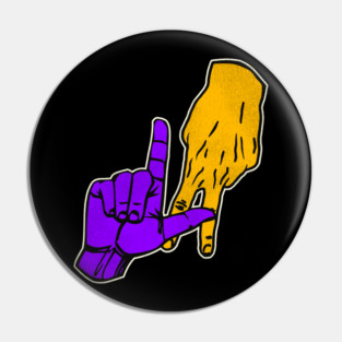 LAKERS Hand Signal Pin