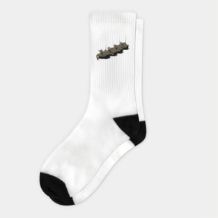 Tank Man Vector Graphic Socks
