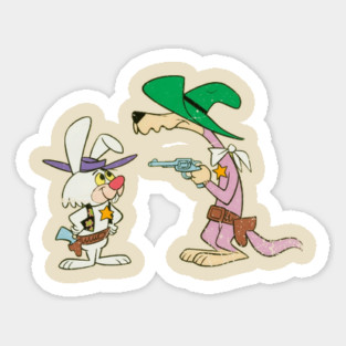 Distressed Ricochet Rabbit and Droop-a-Long Sticker
