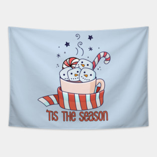 Peppermint Latte Season Tapestry