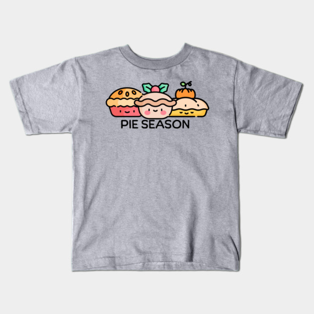 Cute Pie Season Kids T-Shirt by HolidayBug