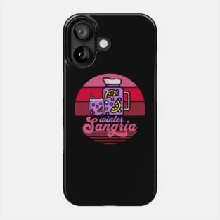Retro Sunset Winter Sangria Phone Case