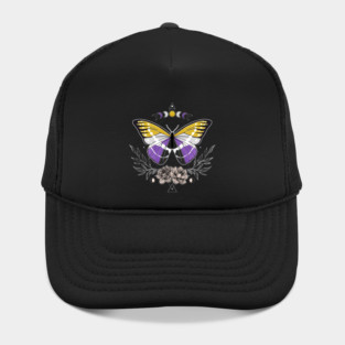 Nonbinary Butterfly LGBT Pride Flag Hat