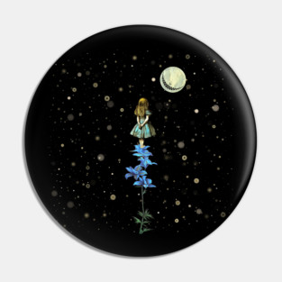 Wonderland Sky Viewing Time - Alice In Wonderland Pin