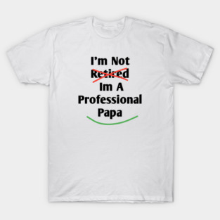Im Not Retired Im A Professional Papa T-Shirt