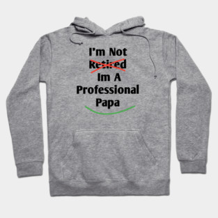 Im Not Retired Im A Professional Papa Hoodie